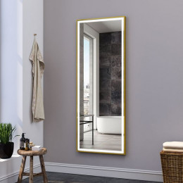 Зеркало с подсветкой в золотой раме Валло 70х180 см